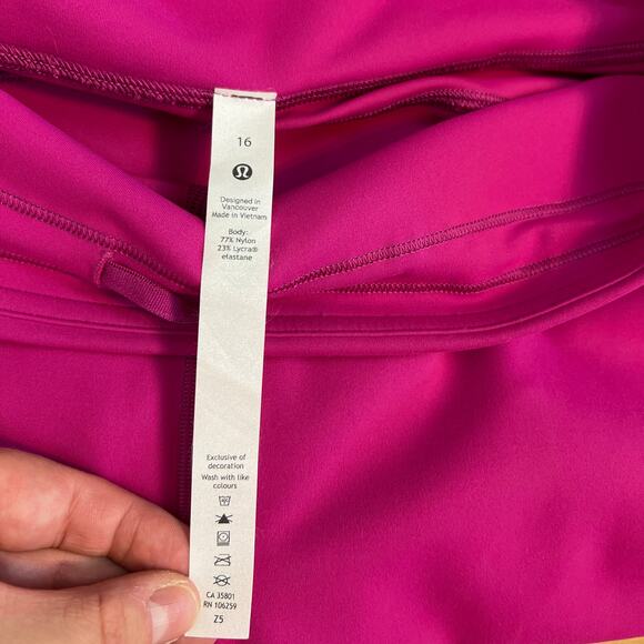 Lululemon Invigorate High-Rise Tight 25” Size 16 Ripened Raspberry Pink - Picture 6 of 11